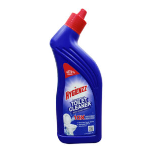 Hygienzz Disinfectant Toilet Cleaner, a powerful toilet bowl cleaner that kills 99.9% of germs. Its thick liquid formula clings from rim to U-bend, removing 10x more yellowish and tough stains. Gives you a sparkling clean, hygienic, and fresh toilet free of malodour with every use.