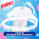 Hygienzz Laundry Detergent Liquid effectively removes tough stains while maintaining the natural shine of your clothes, helping to extend their lifespan. It not only cleans but also leaves you smelling fresh.